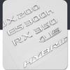 3D ES200 ES260 IS250 GS300 GX400 NX300 RX350 RX450h LX570 LM350 LS600h Rear Trunk logo ABS modified upgraded letter logo