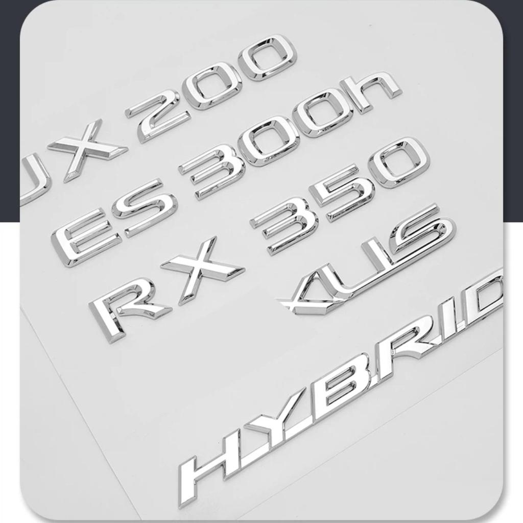 3D ES200 ES260 IS250 GS300 GX400 NX300 RX350 RX450h LX570 LM350 LS600h Rear Trunk logo ABS modified upgraded letter logo