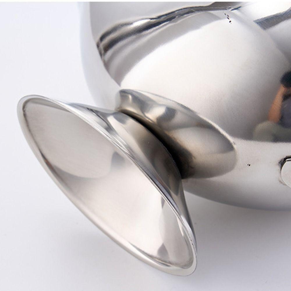 Stainless Steel Sauce Cup Multi-size Silver Sauce Boat Multi-functional Ship Shape Salad Dressing Boat Restaurant Use