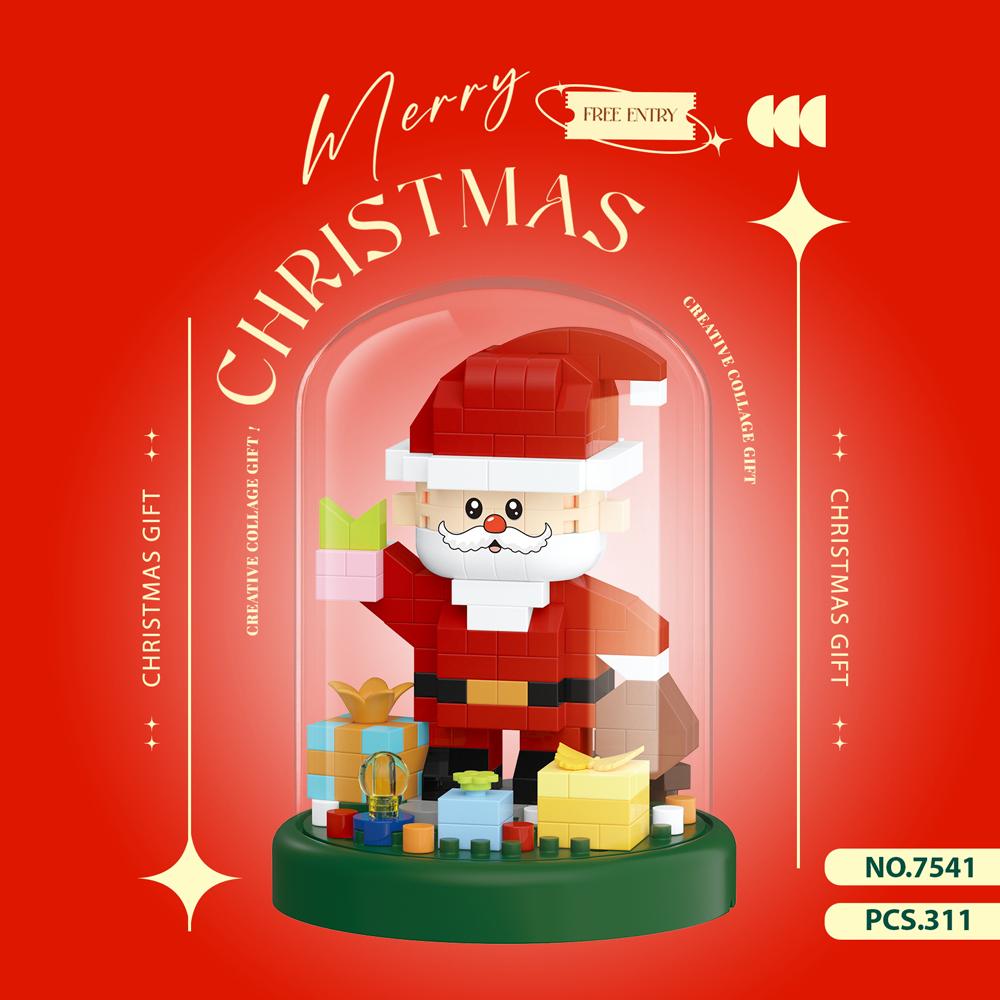 New Christmas Toys Christmas Tree Santa Claus Building Blocks Micro Blocks Kids Toys Educational DIY Toys Gifts Sets