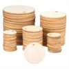 300 Stück 3/4/5 cm runde Packung Holzkreise 2 cm 3 cm 4 cm 5 cm Naturscheiben Blankoschilder Basteln Hochzeit Party Geschenketiketten Hängeetiketten Karten
