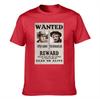 Unisexs Cotton Tshirt Butch Cassidy And The Sundance Kid Wanted Print Western Style Casual Tee