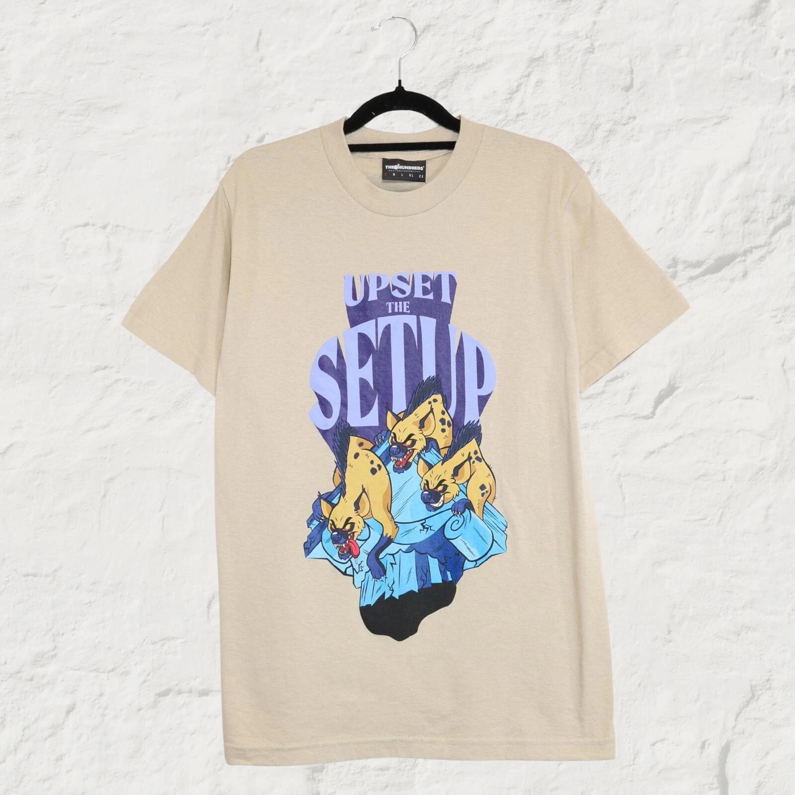 The Hundreds Hyena Graphic Tee Sand Skate Streetwear T Shirt Size S XL