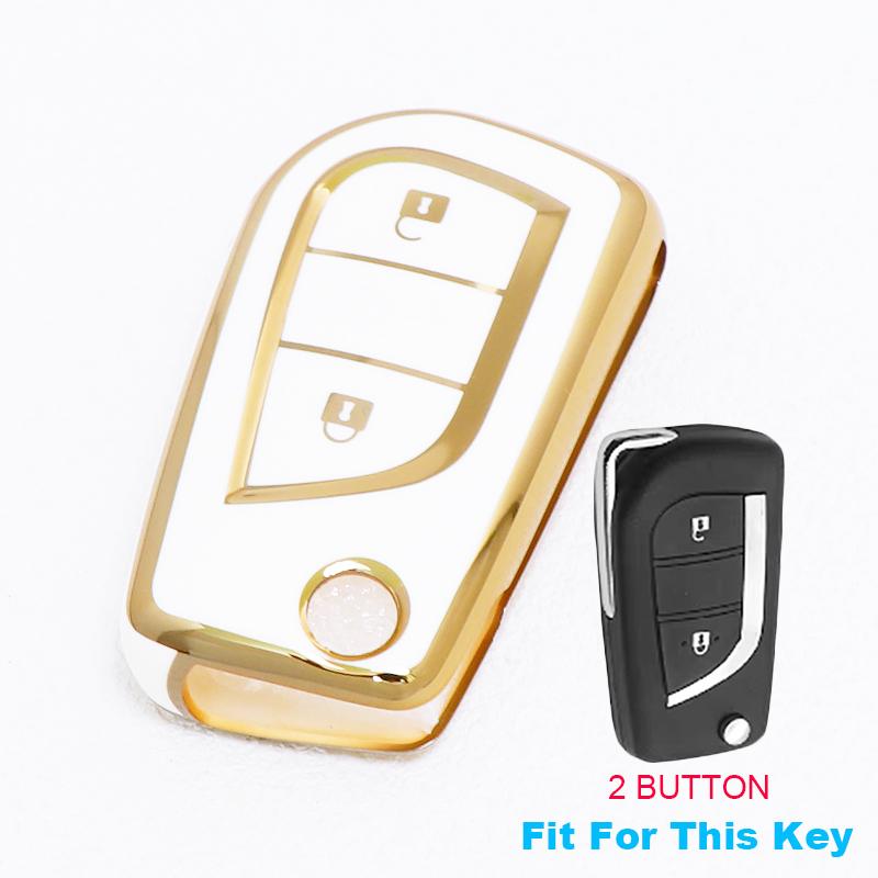 2/3/4 Buttons for Toyota Auris Corolla Reiz Avensis Verso Yaris Aygo Rav4 Scion TC IM TPU Car Key Case Cover Remote Shell Fob