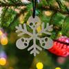 Skull Snowflake Ornament 3D Printed Gothic Snowflake Xmas Tree Hanging Decoration for Tree Window Holiday Decor