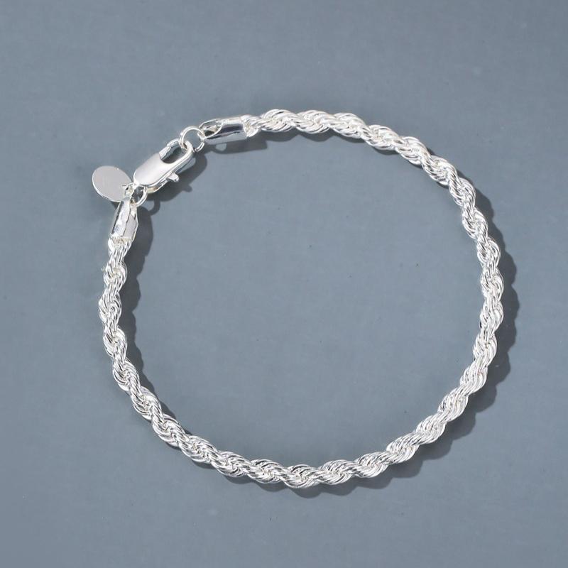 925 Silver Blue White Crystal Bracelets For Women Luxury Sparkling Double Layer Star Bracelets Elegant Jewelry