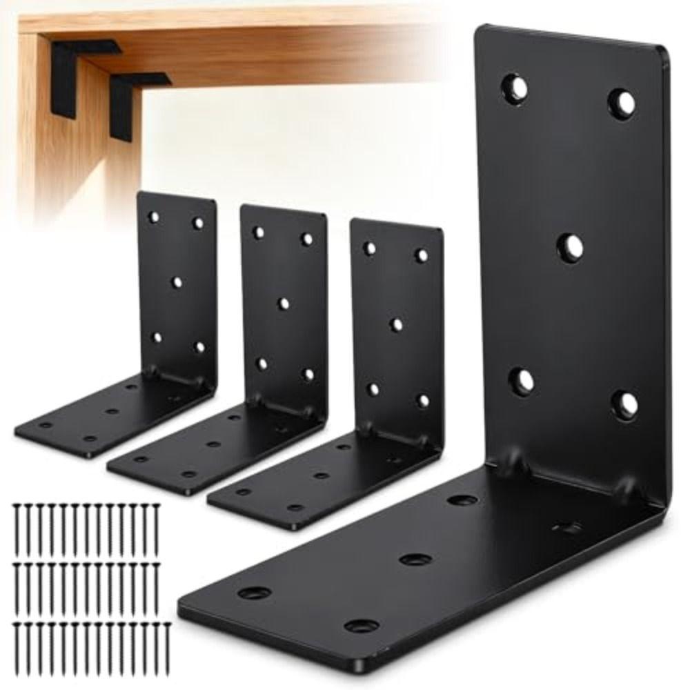 Heavy Duty L-Shaped Corner Braces Right Angle Braces Corner Brackets  Cabinet Supports