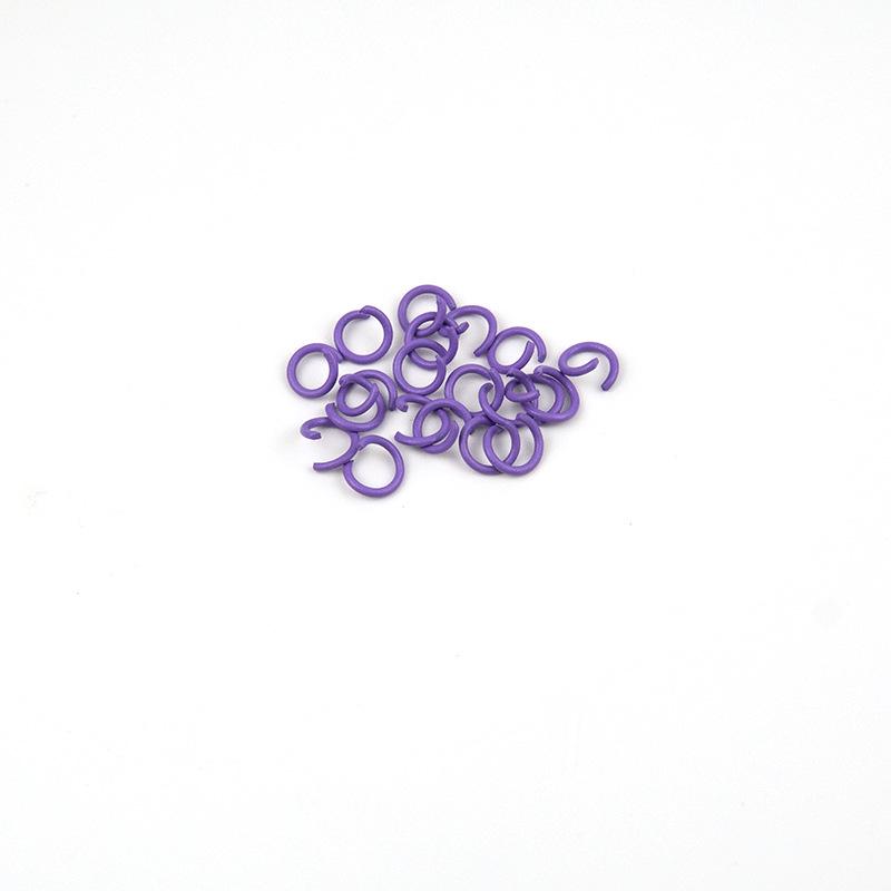 Breloc cu inel de fier colorat pentru bijuterii și brățări DIY