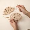Wooden Hedgehog Threading Board Educational Toy for Kids Hand Eye Coordination Fine Motor Skills Puzzle Toy