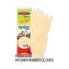 Food Safe Kitchen Rubber Gloves White Extra Large | Cooking Dishwashing Household Gloves