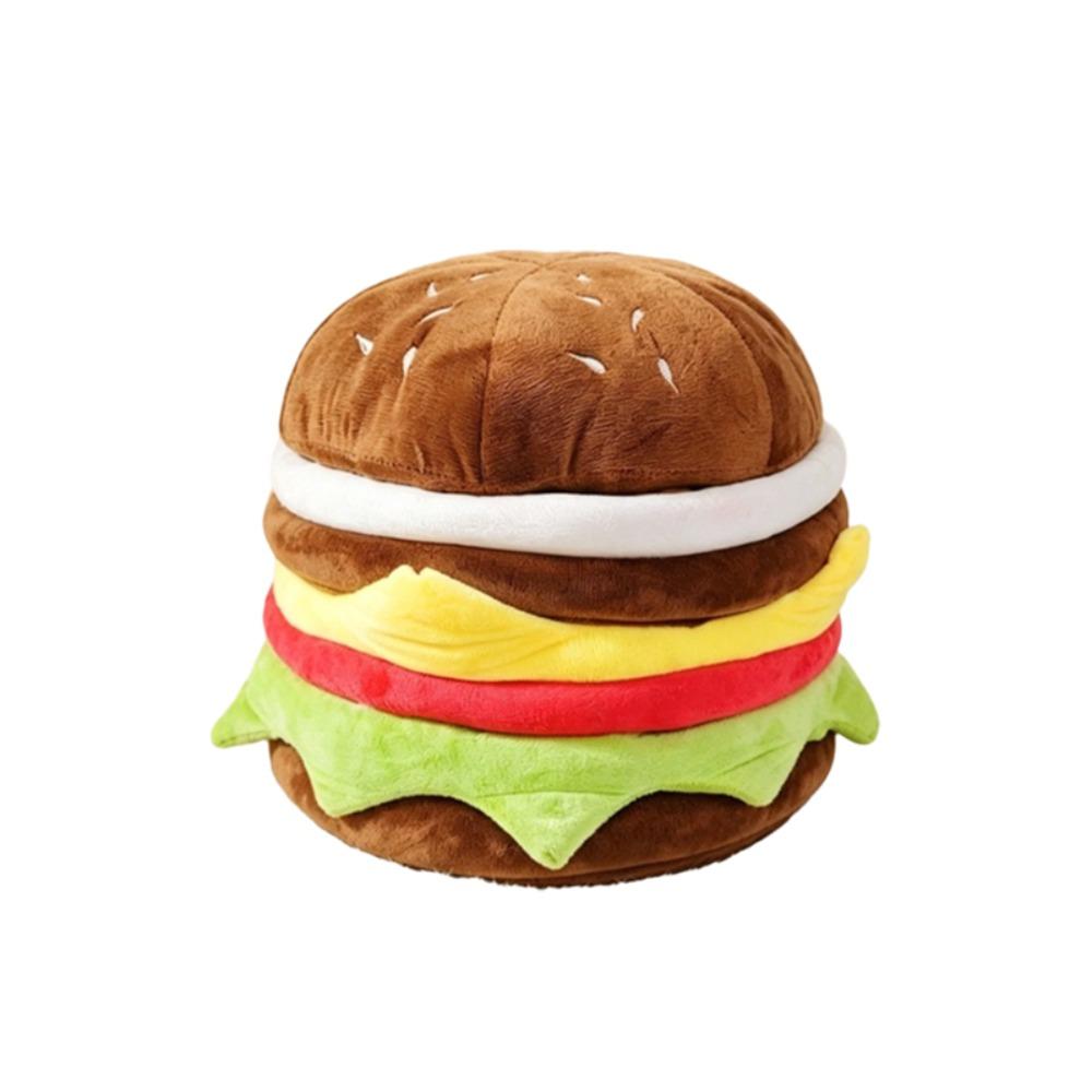 Soft Hamburger Storage Stool Cartoon Shoe Bench Multi-functional Storage Sitting Stool Living Room