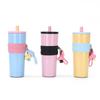 New Creative High Appearance Level Stainless Steel Thermos Cup Portable Rope Portable Car Cup Outdoor Straw Ice Bully Cup