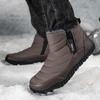 Winter Men's Waterproof Snow Boots High-top  Warm Plush Shoes Outdoor Cotton Shoes