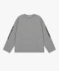 Teulimachi Tri Oversized Long Sleeve Print T-Shirt Light Gray