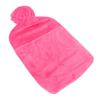 Hot Water Bottle with Plush Cover Men Women 2L PVC Soft Hot Water Bag for Neck Shoulder Soreness Pink