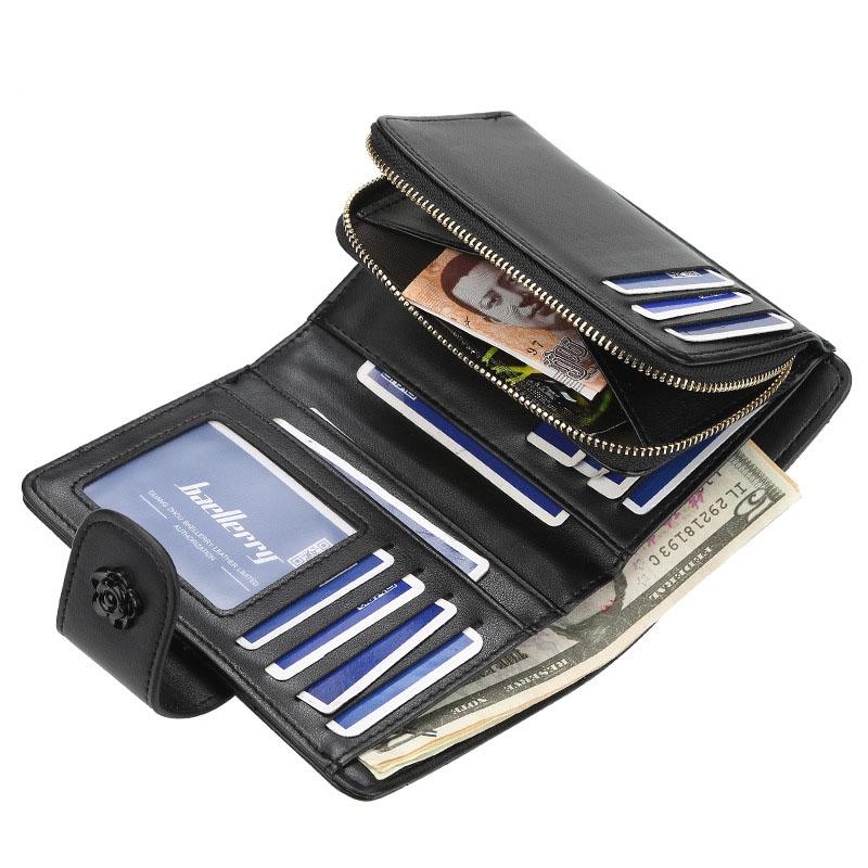 Women's Fashion Short Rhombus Wallet Pu Leather Tassel Zipper Card Holder Ladies Multi-card Coin Purse