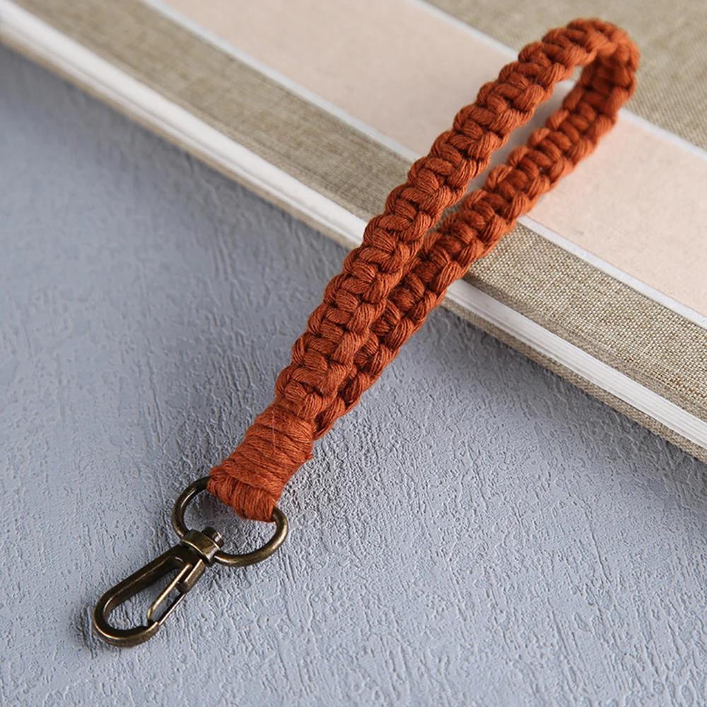 Neuer Vintage Twist Baumwollseil Schlüsselanhänger Damen Temperament Auto Tasche Schlüsselring Geflochtener Schlüsselanhänger Für Damen Schmuck Geschenk 2022