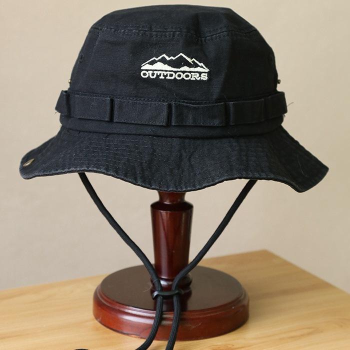 Japanese Washing Fisherman Hat Women's Work Style Retro Basin Hat Outdoor Camping Sun Hat Mountaineering Hat Men's Sun Protection Hat