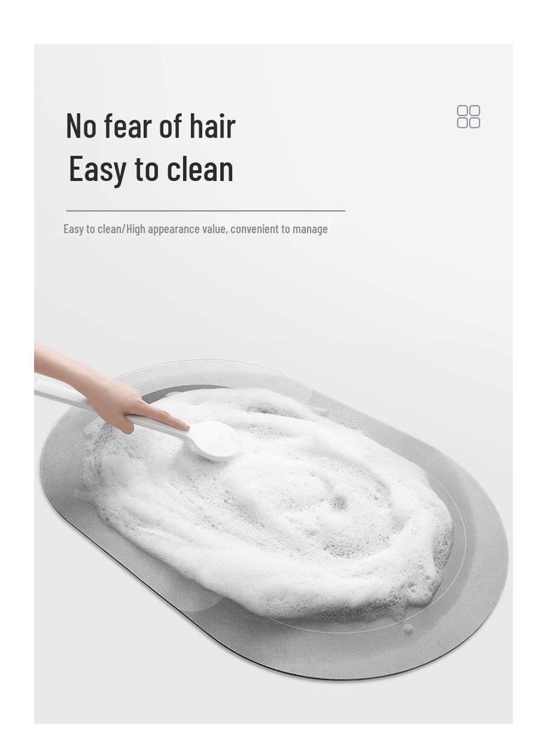 Fresh Quick-Dry Non-Slip Diatomaceous Earth Bathroom Mat
