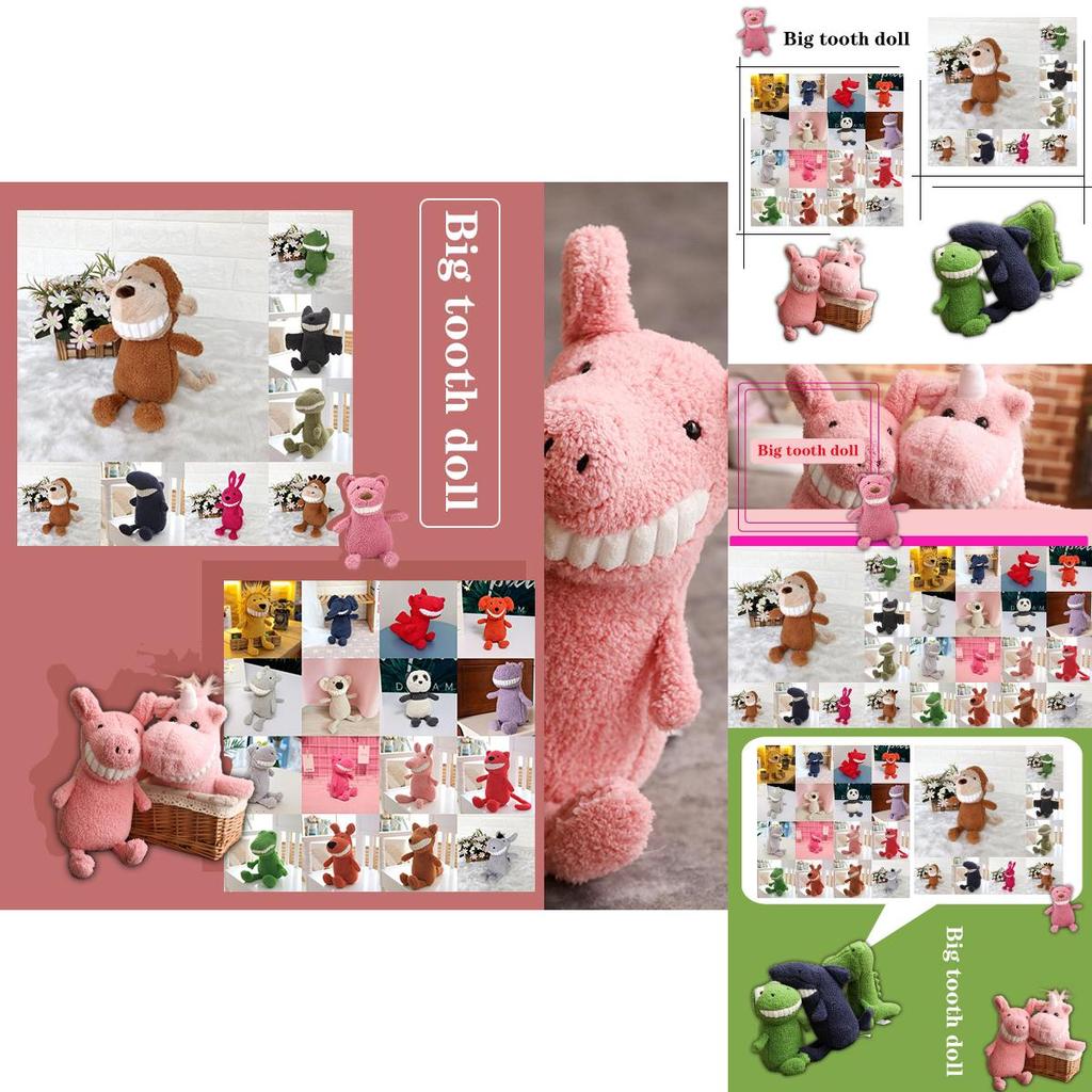 Adorable 2021 New Smile Big Teeth Doll Creative Plush Toys For Childrens Joy