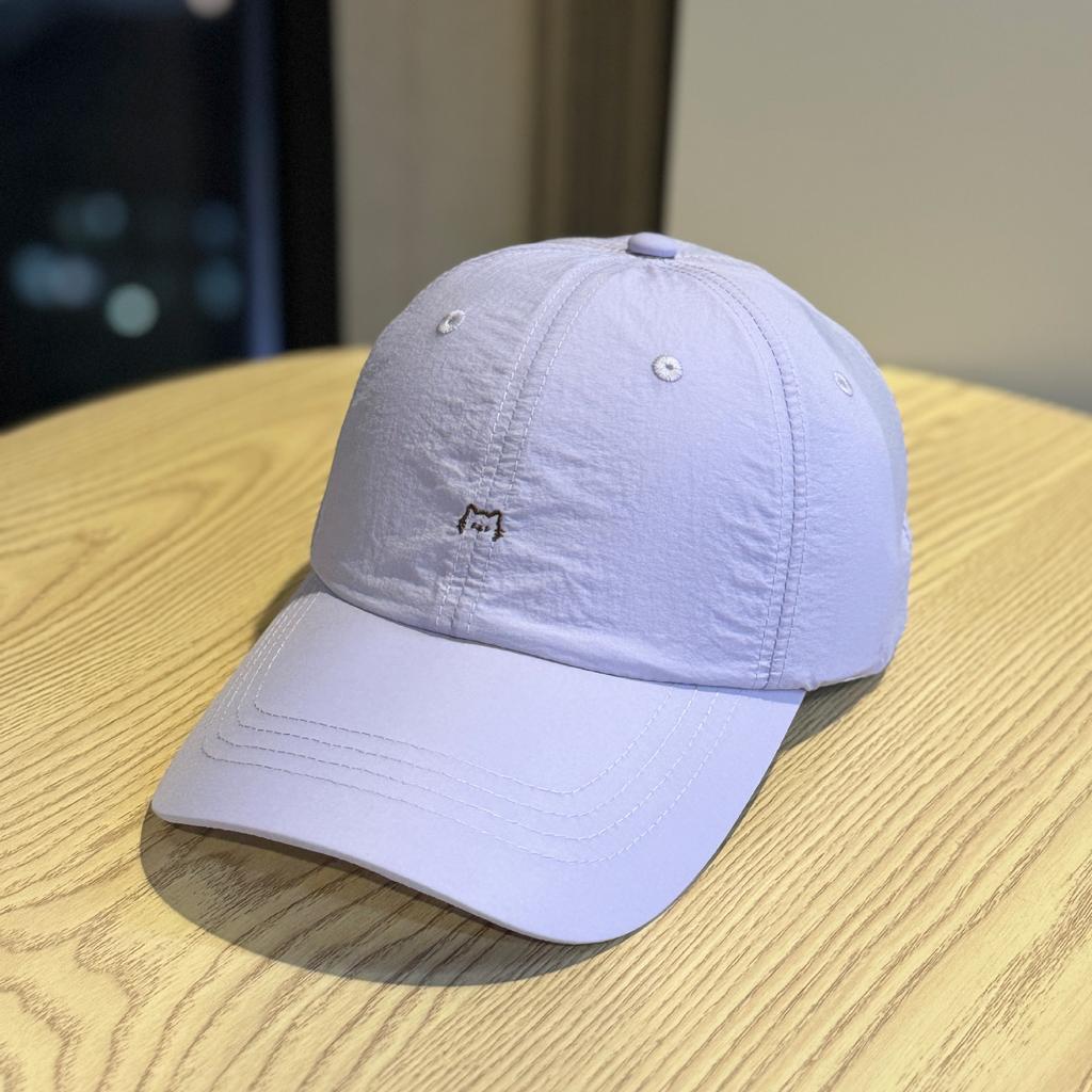 Ins Simple Kitten Embroidery Quick-drying Soft Top Baseball Cap Light and Breathable Outdoor Sports Sun Protection Cap Men and Women