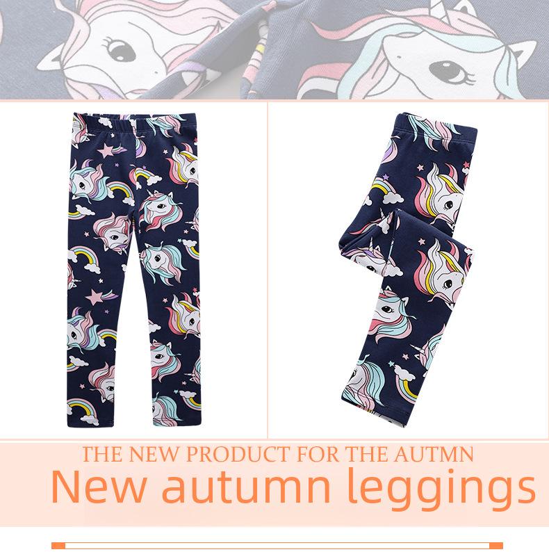 Girls' Autumn Pure Cotton Leggings: Anti-Mosquito Pants for Small and Medium-Sized Children