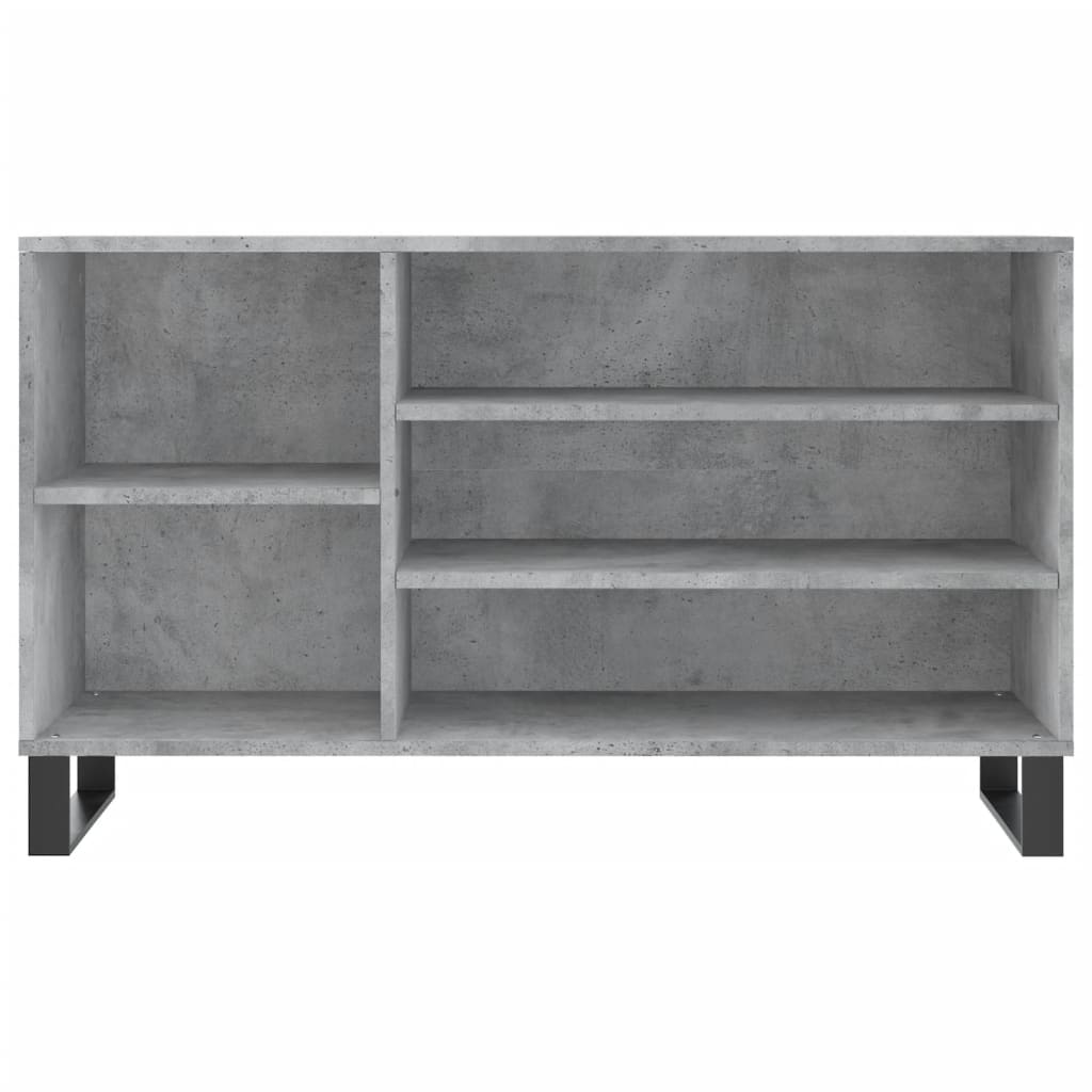 Shoe Rack Concrete Grey 102 x 36 x 60 cm Particleboard