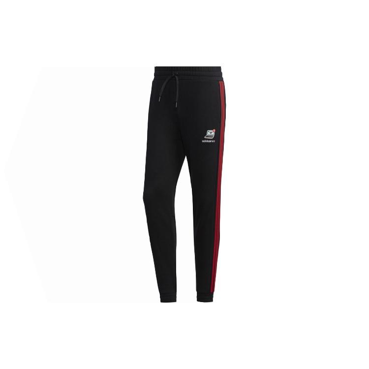 adidas neo M Vlday Tp Side Stripe Sports Pants Black Men s FU0220 XL