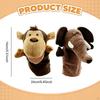 2 Pieces Animal Hand Puppet Plush Soft Toy Educational Stuffed Storytelling Puppets for Game
