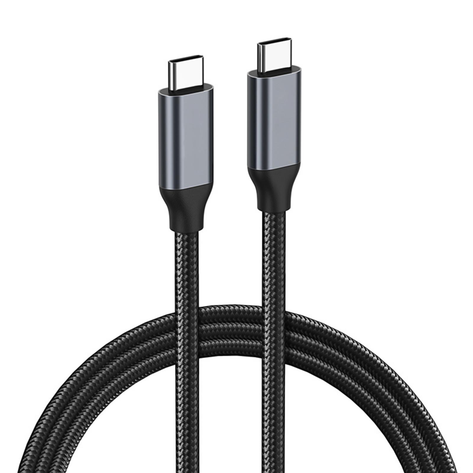 

Nylon USB C to USB C Cable 100W Fast Charge & Data Transfer 10Gbps for Smartphones Tablets Laptops