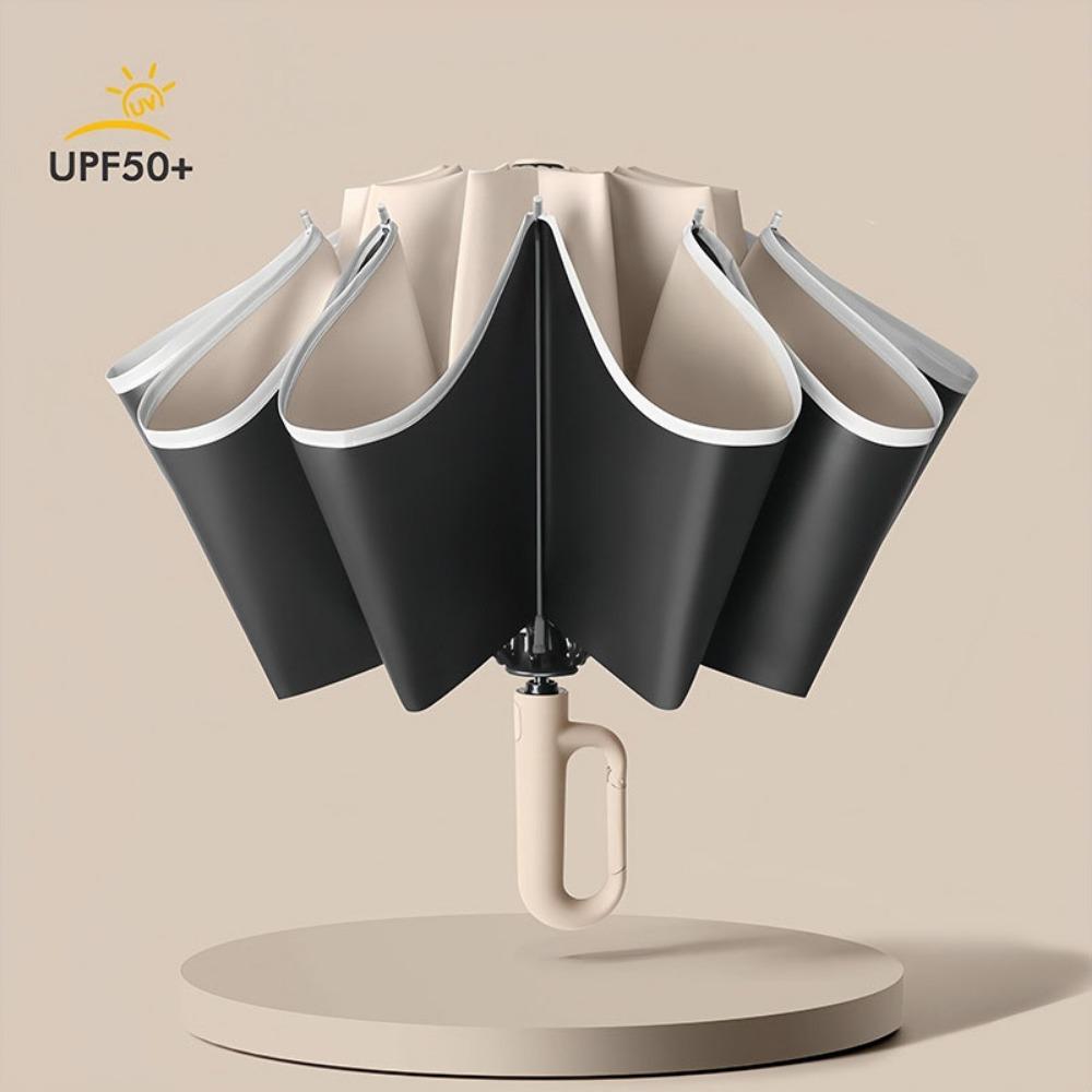 with Ring Buckle Reverse Folding Umbrella UV Protection Women's Parasol  Men's Business