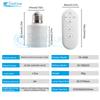 Smart Timer Switch Wireless Remote Control E27 8m Range Lamp Holder 110V 220V ON Off Light Bulb Base Socket Intelligent
