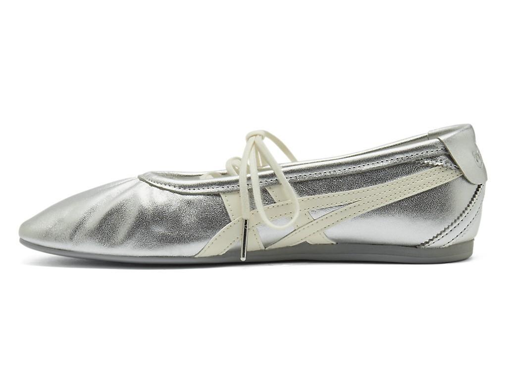1182A754-020 Onitsuka Tiger Women's Gymnarina Silver/Cream (Women's)