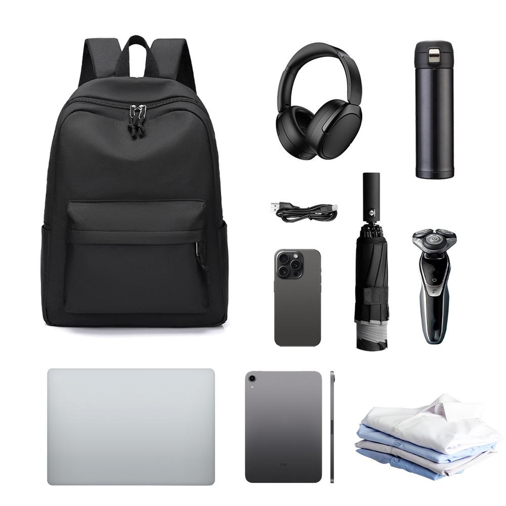 Schoolbag: Korean-style Large-capacity Backpack, Lightweight and Versatile Backpack, Simple Solid Color School Bag, Bestselling Model Backpack