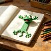 Marcador de Página Sapo de Desenho Animado 3D Animal Maluco Marcador de Página Sapo Esmagado Engraçado Fofo Ornamento para Estudantes Meninos Meninas Amantes de Livros