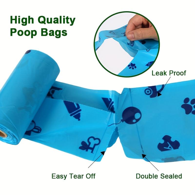Pet Waste Bags for Dogs - 60 Count Small Roll - Creative Design Poop Bags for Dog Walking and