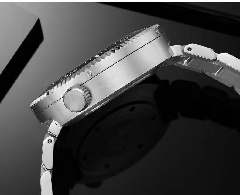 Men's Stainless Steel Automatic Waterproof Sport Watch with Luminous Dial - Fashion Business Brand.