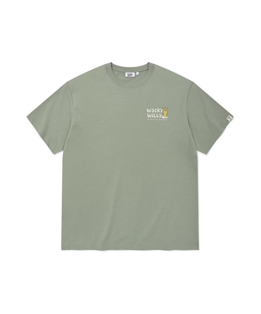 WACKY WILLY Kiki Travel Series Race T-Shirt Green