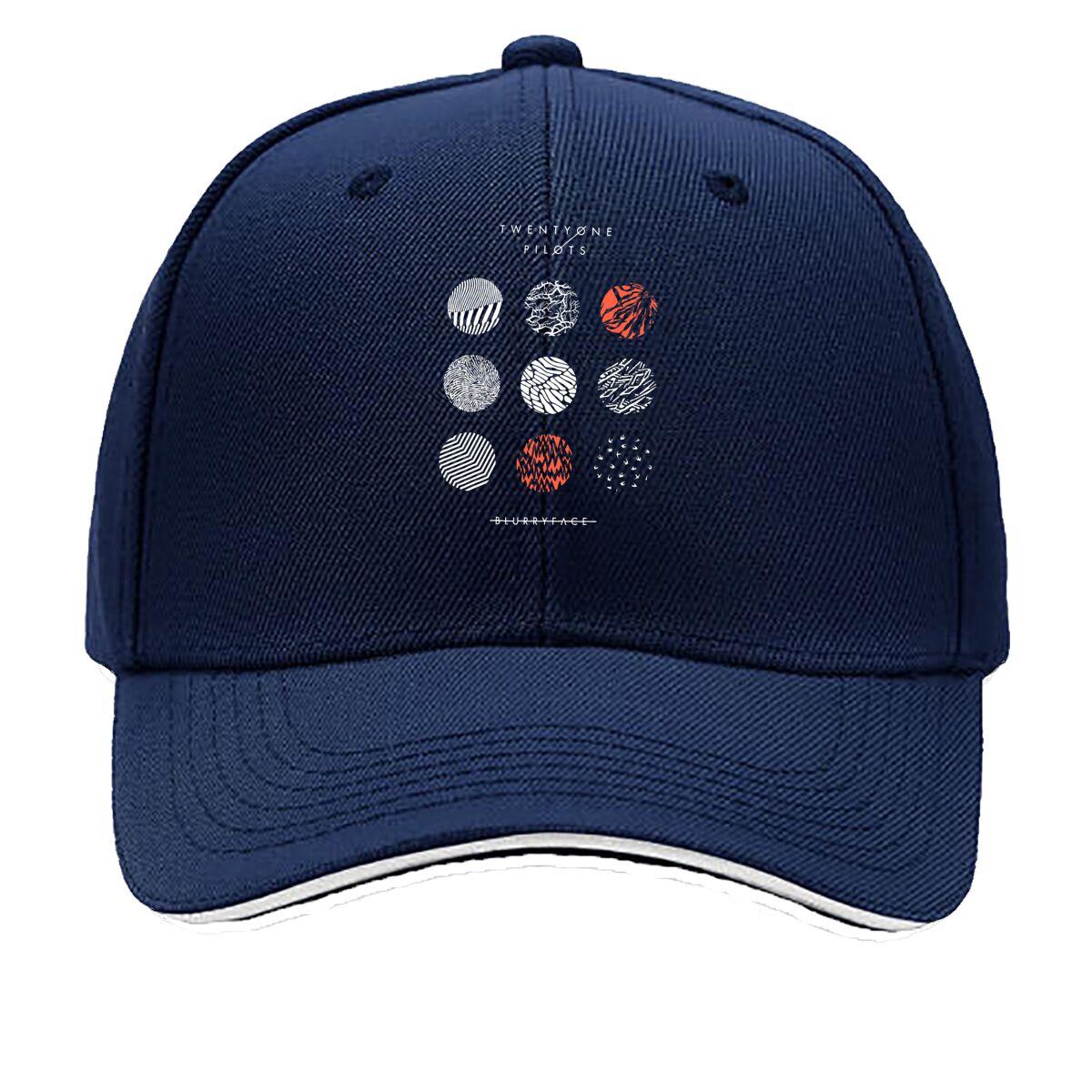 

Twenty One Pilots Abstract Circular Art Pattern Sandwich Baseball Cap For WoUnisexs Unisex FeUnisex Beach Dad Hat One Size