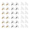 120 Pcs Earring Backs with Pad Hypoallergenic Earring Stoppers Acrylic Earring Backings Replacement for Lost Earring Backs DIY Earring Making