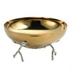 Decorative Bowl with Branch Stand Toned Polished Centerpiece for Tabletop, Coffee