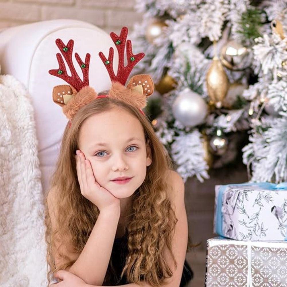 2/3pcs Cute Christmas Headband Creative Antler Headdress Deer Headbands  Hair Accessories