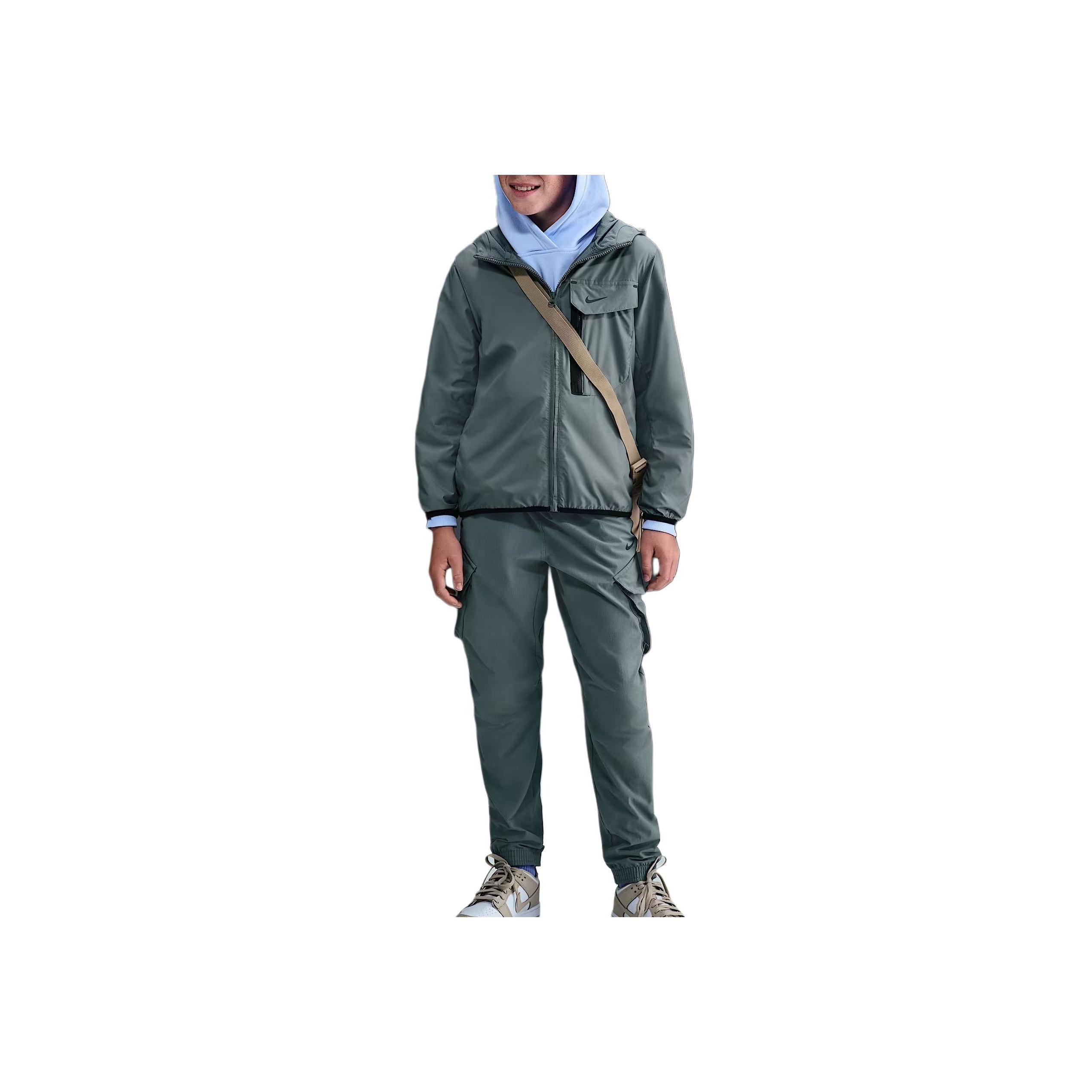 

Nike Sportswear City Utility Свободная Удобная Куртка на Молнии с Длинным Рукавом для Детей FZ4905-084 S