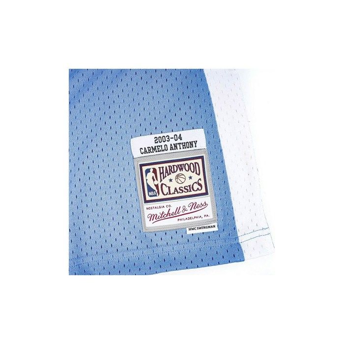 Camiseta Homme - Mitchell &amp; Ness - Carmelo Anthony - Bleu - Sportswear - Confort Optimal