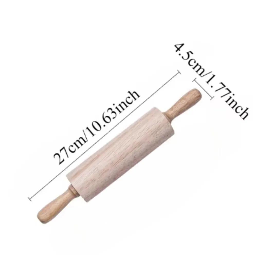 

Rolling Pin 1Pcs Wooden 360° RotationHousehold Non Powder Stick Dumpling Rolling Noodle Stick Home Kitchen Baking Pastry Tools