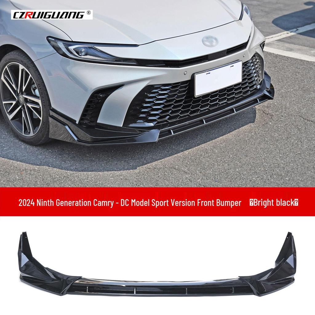 Fits '24-'25 Camry DC Model: Front Bumper Lip Kit, Side Skirts, Rear Spoiler, Top Spoiler, Rear Bumper Protectors.