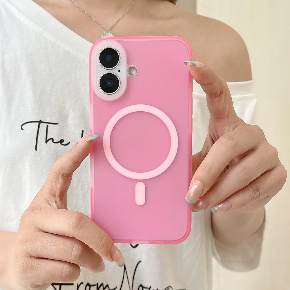 Jelly Liquid Silicone Magnetic Wireless Charge Case For iPhone 16 Pro Max Soft Shockproof Cover For iPhone 15 Pro Max