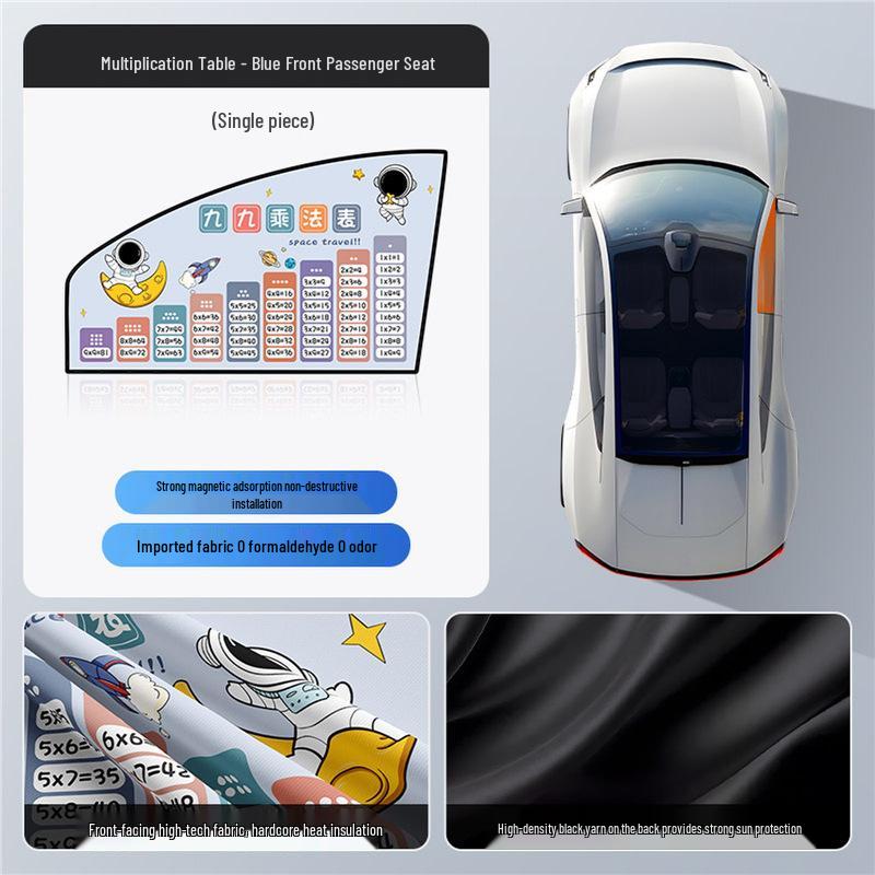 Children's Car Interior Sunshade Curtains for Rear Window