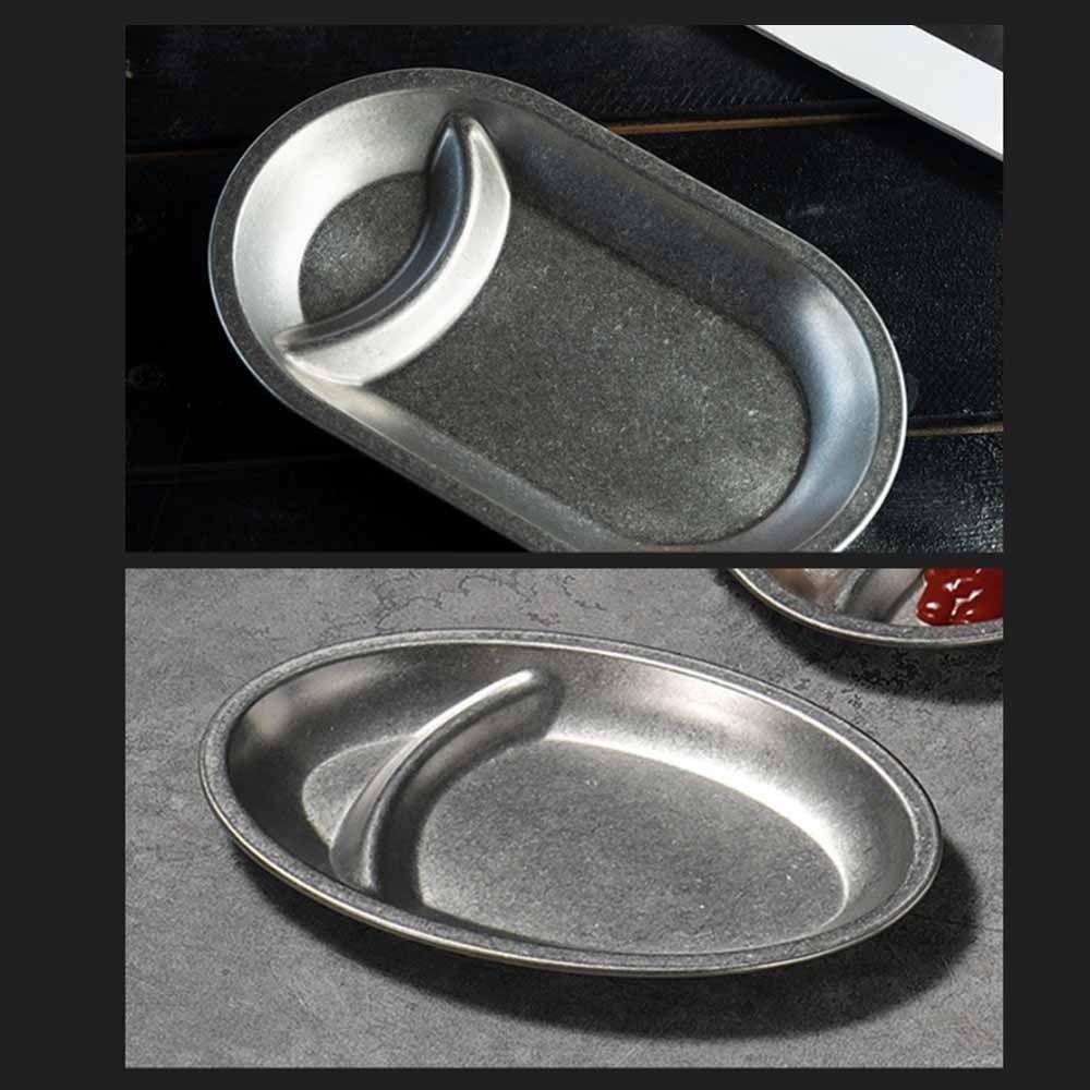 Thickened Snack Plate Oval Shaped Dumpling Plate Easy Clean Serving Tray  Home