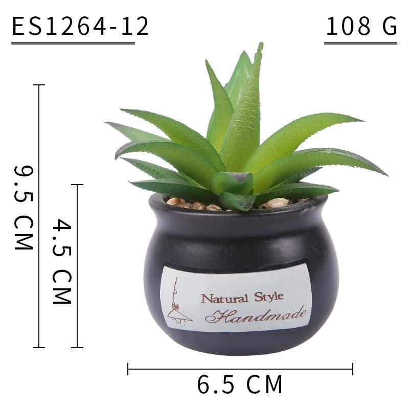 Home Decoration Simulation Succulent Plant Cement Bonsai, Fake Succulent Potted Plant, Mini Simulation Succulent Potted Plant